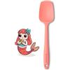 Fackelmann Mini spatola in silicone rosa delicato, resistente al calore fino a +230 °C, ideale per pentole rivestite, lavabile in lavastoviglie