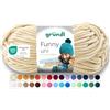 Gründl Funny Uni Lana ciniglia 1 gomitolo da 100 g, Beige | filato ciniglia morbido e spesso - lana ciniglia per uncinetto e maglia - coperte e accessori - 100% poliestere