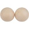 Rayher Palline Legno Grezzo, 50Mm Ø, Busta 2 Pz, 6252800 (Confezione da 5)