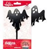 dekora - Cake Topper Halloween Fantasma Nero per Torta 15,5 cm | Decorazione Halloween in plastica per creare dolci a tema per feste per bambini