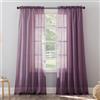 No. 918 Erica - Tenda a pannello in voile trasparente con tasca per bastone, 129,5 x 241,3 cm, viola