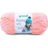 Gründl Funny Uni Lana ciniglia 1 gomitolo da 100 g, Albicocca | filato ciniglia morbido e spesso - lana ciniglia per uncinetto e maglia - coperte e accessori - 100% poliestere