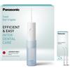 Panasonic Bundle Panasonic EW-DJ11 Irrigatore Orale Portatile con 2 Livelli di Pressione dell'Acqua, Design Compatto + 2 Ugelli di Ricambio Panasonic WEW0987 per Irrigatore Orale