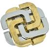 Ejoyous Huzzle Cast Puzzle Quadrato, IQ Teaser Sblocca Giocattolo Adulto Intelligente Puzzle Blocco Giocattolo Educativo Rompicapo Puzzle per Adulti, Quadrifoglio Blocco Puzzle in Metallo per Bomboniere Bambi