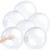 HoveeLuty 6 pz Palla Gonfiabile Trasparente 16 Pollici Pallone da Spiaggia in Pvc Palloncino d'Acqua Luminoso Piscina Trasparente Pallone da Festa in Spiaggia Palla Gigante a Bolle Palline Gonfiabili Palloncini