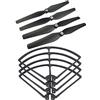 blloocod Set di 4 Eliche e Telaio Protettivo per Drone Syma X8C X8W X8HW X8HC - Nero - Ricambi Drone Quadcopter