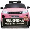 TOYSCAR Macchina Elettrica Per Bambini Range Rover Evoque Full Optional con TAPPETINI INCLUSI Auto Elettrica Per Bambini Telecomandata Sedile In Pelle Porte Apribili Doppio Motore Elettrico 12V (Rosa)