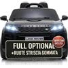 TOYSCAR Macchina Elettrica Per Bambini Range Rover Evoque Full Optional con TAPPETINI INCLUSI Auto Elettrica Per Bambini Telecomandata Sedile In Pelle Porte Apribili Doppio Motore Elettrico 12V (Nero)