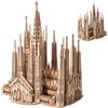 Little Story Puzzle in legno Educativo Modello 3D Set Do Self Per Bambini Adulti Regalo Sagrada Familia)