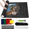 Zaloife Puzzle Mat 2000 Pezzi, Rotolo Puzzle, Accessori Puzzle, Tappetino Puzzle in Feltro, Puzzle Roll Up, Puzzles Saver, Puzzle Pad, Tappeto Puzzle Portatile, Base Puzzle Nero