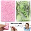Giugio Picky Pad, 2 pezzi Skin Picking Fidget, Fidget Toys per bambini adulti, Skin Picking Fidget Toys, per cuticole, antistress Fidget Slider Picky Fidget Pad Skin Picking Squeeze Toys