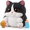 Tecnock Squishy a forma di mucca e gatto