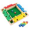 ACTOYS Shut the Box, Giochi da Tavolo, Dadi da Gioco con 2 Dadi, Gioco per 4 Giocatori, Classico Gioco da Tavolo, giochi da tavolo, Gioco di Matematica per bambini e adulti (B)