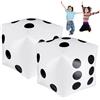 HoveeLuty Dadi gonfiabili 2 pezzi 11,8x11,8 pollici Dadi grandi Dadi gonfiabili grandi in PVC per giochi di società in piscina per interni ed esterni Dadi gonfiabili bianchi Dadi grandi Dadi grandi Giochi di so