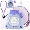 BCWEGION Custodia in silicone morbido e custodia rigida per Tamagotchi Paradise, con pellicola protettiva, cinturino da polso e copertura per tasti