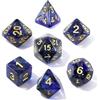 QUTHZZHY Set di 7 dadi poliedrici per Dungeon and Dragons | D&D D20 D12 D10 D8 D6 D4 - Dadi per MTG, giochi di ruolo, giochi di ruolo