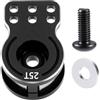 AXspeed Servo Horn 25T Servo Saver Arm Alluminio per Tamiya Lunch Box Aggiornamento 1:12 (nero)
