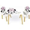 Roccobimbo Tavolo Bambini con 2 Sedie Minnie Classic di Arditex