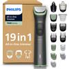 PHILIPS Multigroom 7000 per uomo - Regolabarba e tagliacapelli all-in-one in 19 pezzi per viso, testa e corpo, lame autoaffilanti, 26 impostazioni di lunghezza (0,5-20 mm), MG7962/30