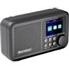Karcher Radio portatile Karcher DAB 2415 DAB+ con batteria ricaricabile, radio digitale, altoparlante Bluetooth e display a colori da 2,4"