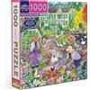EEBOO Puzzle Eeboo da 1000 pezzi, "Giardino di fiori francese", puzzle per adulti