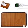 Hojalis Tappetino riscaldato per piedi, 30x50cm Tappeto Riscaldante Piedi con 3 Livelli Termostato, 220V 50W Scaldapiedi Elettrico da Ufficio, Impermeabile Termoforo Elettrico per Casa