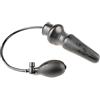 Rubberfashion Plug anale in lattice - Plug anale XL - Plug anale gonfiabile con pompa per donne e uomini nero nucleo solido