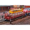 Kibri Kit 16202 H0 Carro A Basso Fianchi Marrone