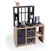 Smoby Cucina giocattolo Loft con accessori (74x29x96cm) Marrone e Nero 7600312600
