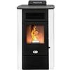 STUFE A PELLET ITALIA Colorado 15 Kw WiFi - Stufa ad Aria Ventilata Efficienza 92% Scalda 140m² Autonomia 15H Programmabile 5 Velocità e Potenze Garanzia 24 Mesi Bianco
