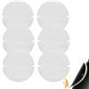 Flintronic Guarnizione Stufa, Fibra Ceramica, 6pz-155 * 2mm | Guarnizione per Tubo Caldaia, Resistente al Calore Fino 1260°C, Guarnizione Piatta Stufa, Guarnizioni per tubi del forno