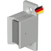 BAUHELD 1 x supporto per manovella o manovella per tenda da sole [Made in Germany] - Supporto da parete per diametro da 12 a 17 mm - Manovella con manico magnetico - Altezza 35 mm - Grigio - RAL7035