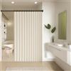XUEQXUE Tende per Armadio a Fisarmonica 100 x 255 cm Divisorio per Stanza, Isolamento Termico, per La Privacy Tende Oscuranti for Porta per Bagno, Camera da Letto, Beige
