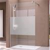 doporro Box Doccia Walk-In 140x200cm, Parete Doccia in Vetro Parzialmente Smerigliato 8mm Braccio di Sostegno 70-120cm Vetro di Sicurezza ESG con Rivestimento Nano BRAM1 Bremen01MS