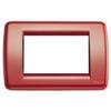 VIMAR PLACCA 3 POSTI ROSSA VIMAR IDEA RONDO' 16753.04