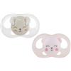 NUK Tigex Soft Touch - Set di 2 ciucci, misura 0-6 mesi