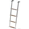 OSCULATI Scaletta inox telescopica 4 gradini teak