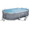 Bestway Piscina fuori terra ovale 488x305x107 cm con pompa Bestway 56448
