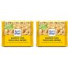 Ritter Sport Bianco Nocciole Intere Tavoletta di Cioccolato Bianco con Nocciole Intere e Riso Soffiato, 100g (Confezione da 2)