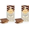 Venchi Tavoletta Cremino 1878, 110g - Cioccolato al Latte e alle Nocciole Gianduia e Cioccolato Bianco con Pasta di Mandorla - Senza Glutine (Confezione da 2)