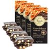 Venchi - Tavoletta Nocciolata Fondente, 100 Gr, con Nocciola Piemonte IGP Intera, Senza Glutine, Vegano, Senza Coloranti e Senza Conservanti (Confezione da 4)
