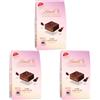 Lindt Bag Choco Wafer Fondente Praline Croccanti al Cioccolato Fondente, Praline confezionate singolarmente 130g (Confezione da 3)