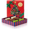 Venchi, Cofanetto Regalo Natale Rosso con Lingottini Assortiti, Con Croccante Frutta Secca, Edizione Limitata Alice Bureau, 117 Gr, Senza Glutine, Idea Regalo