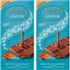 Lindt Lindor Tavoletta di Cioccolato al Latte con Ripieno al Caramello Salato, Formato 100g (Confezione da 2)