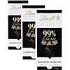 Lindt Excellence Tavoletta di Cioccolato Fondente 99% Cacao, Formato 50g (Confezione da 3)
