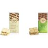 Venchi - Tavoletta di Cioccolato Bianco Salata, 100g Cioccolato Bianco con Nocciole, Pistacchi e Mandorle Salati & Tavoletta Cremino Pistacchio, 110g Cioccolato al Latte Bianco con Pasta di Pistacchio