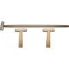 amslight Set di 2 forchette per vanga, manico in legno, manico a T, 90 cm, diametro 36 cm, legno di faggio