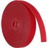 sourcing map Nastro per piante da giardino, 5 m, 1,3 cm, riutilizzabile, in nylon, per piante, giardinaggio, casa, ufficio, rosso