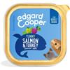 Edgard & Cooper Vaschette Cibo Umido per Cani Adulti Senza Cereali Mangime Naturale 150g x 11 Salmone e Tacchino Fresco, Alimentazione Completa, Sana ed Equilibrata per Cani di Ogni Taglia