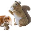 Generic Squirrel Dog Chew Toy - Dog Big Fat Squirrel Plush | Giocattoli per cani da scoiattolo classico morbido, giocattolo peluche per cani da scoiattolo per cane, cucciolo